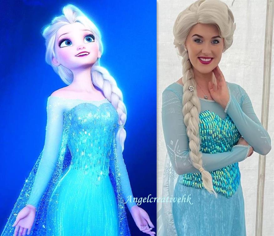 Princess Elsa Cosplay costume Elsa Cosplay Dress with cape – Angel Creative Design Princess Elsa Cosplay costume Elsa Cosplay Dress with cape – Angel Creative Design