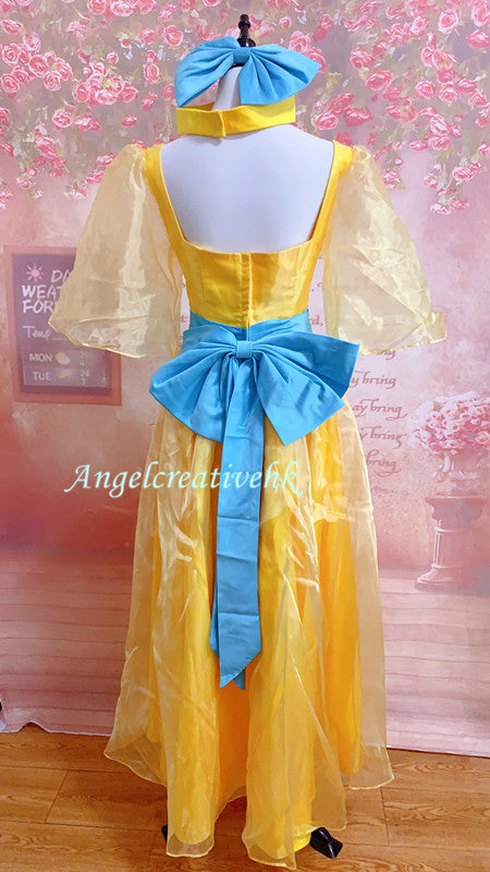 Yellow Anastasia Dress Cosplay Costume