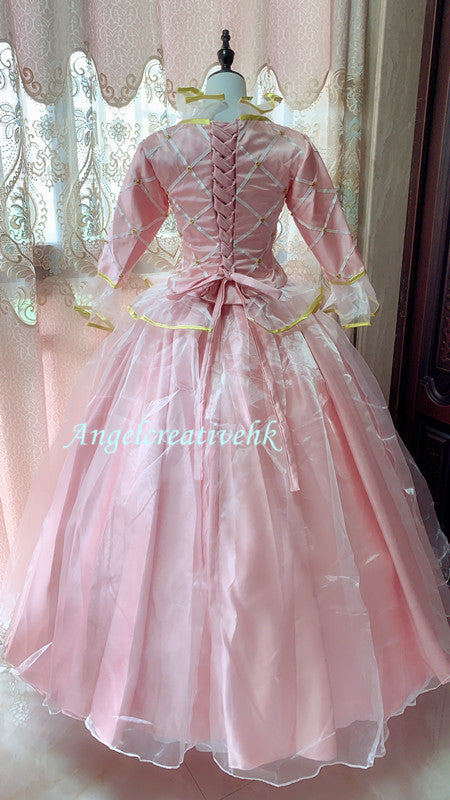 Princess Anneliese Pink Dress Cosplay Costume
