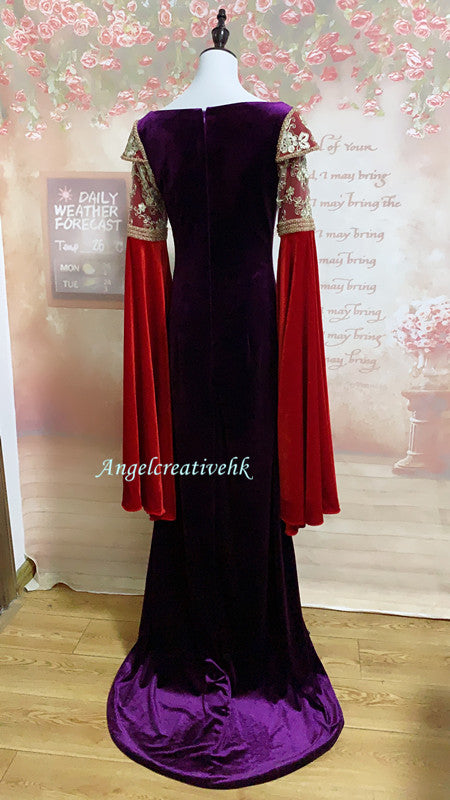 Lord of the Rings Arwen Blood Red Dress Arwen Cosplay Costume
