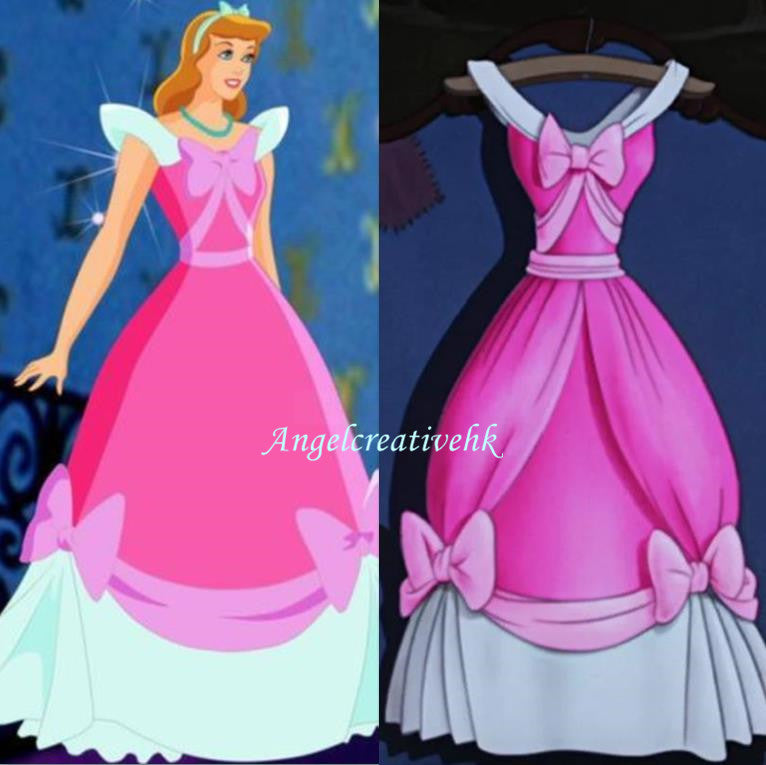Classic Cinderella Pink Dress Cosplay Costume Angel Creative Design Classic Cinderella Pink Dress Cosplay Costume Angel Creative Design