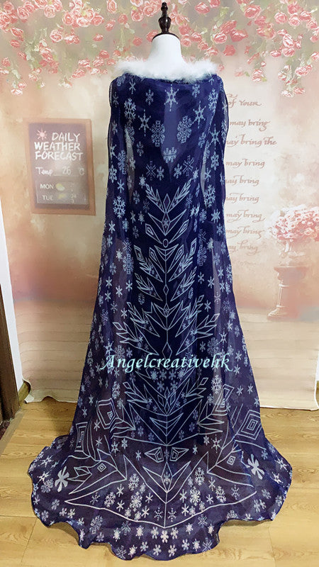 Olaf Adventure Elsa Cosplay Costume Winter Elsa Dress