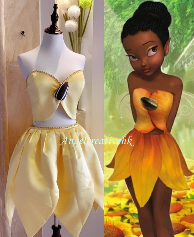 Tinkerbell Friends Fairy Iridessa Cosplay Costume