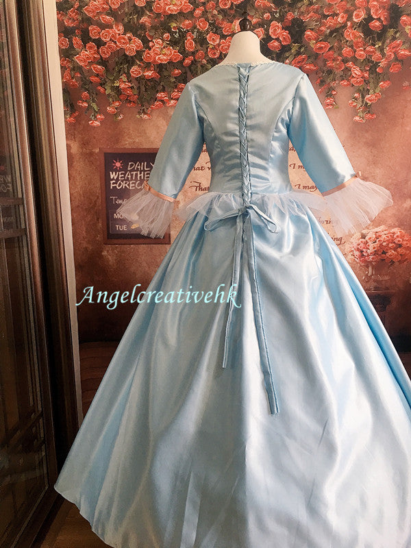 Princess Erika Blue Dress Cosplay Costume