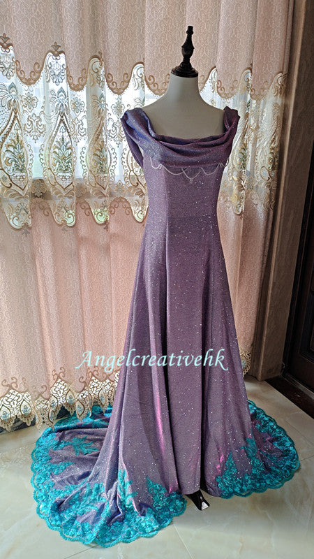 Little Mermaid Ariel Final Purple Dress Ariel Cosplay Costume