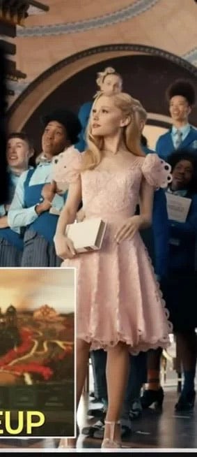 Ariana Glinda Pink Cosplay Dress Wicked Movie Jonathan bailey Glinda Pink Dress