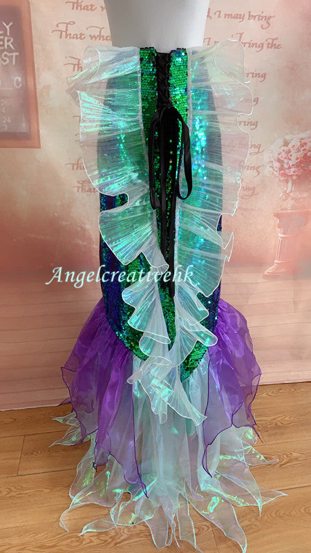 Little Mermaid Ariel Skirt Tail Cosplay Costume