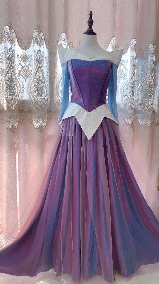 Sleeping Beauty Cosplay Costume Princess Aurora Color Changing Dress – Angel Creative Design Sleeping Beauty Cosplay Costume Princess Aurora Color Changing Dress – Angel Creative Design