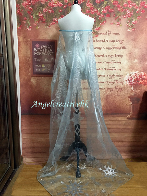 Princess Elsa Cape Cosplay costume